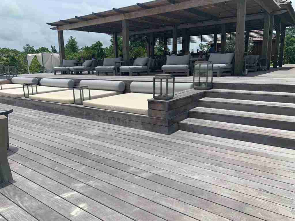 Multilevel Ipe Deck with Bar in rear