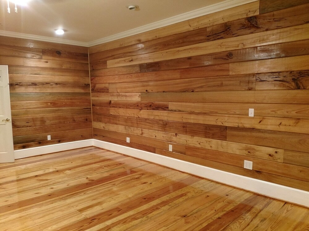 Cypress Wood on Interior Walls