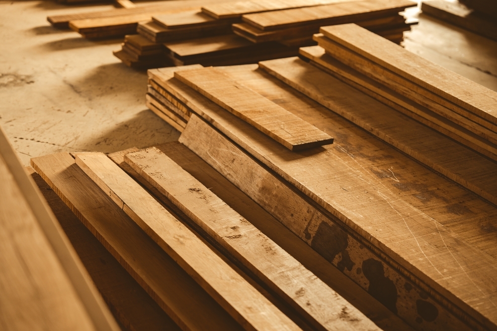 Wood decking boards