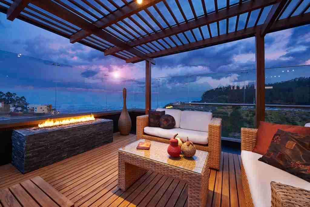 Wood deck