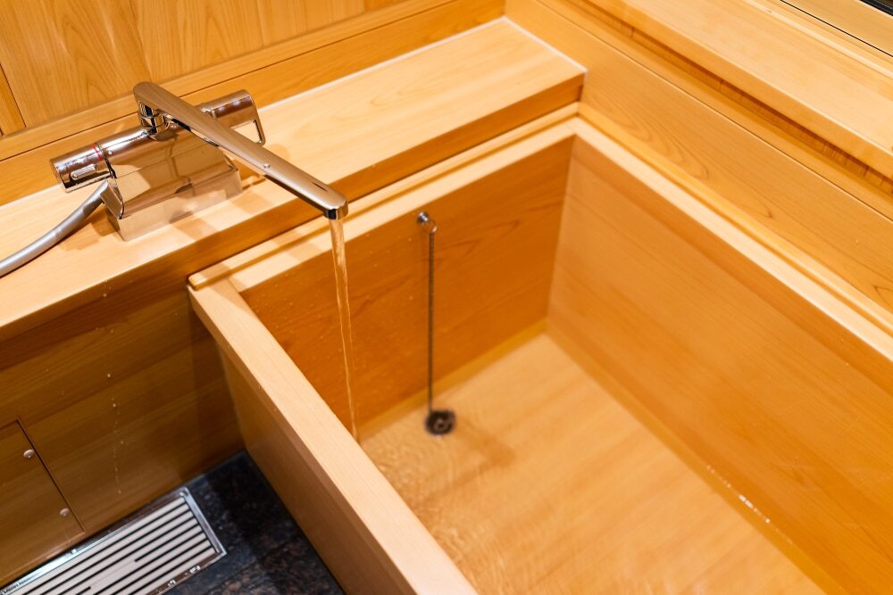 cypress bathtub wooden