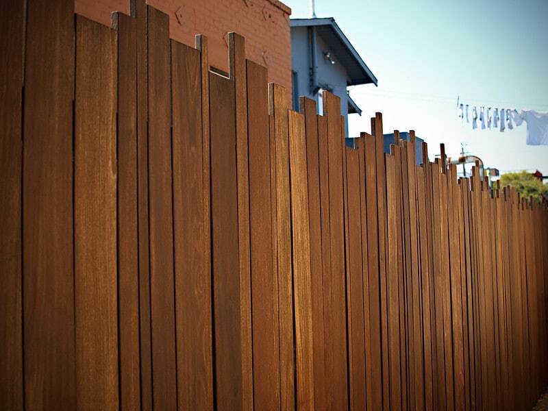 Irregular Ipe Fence