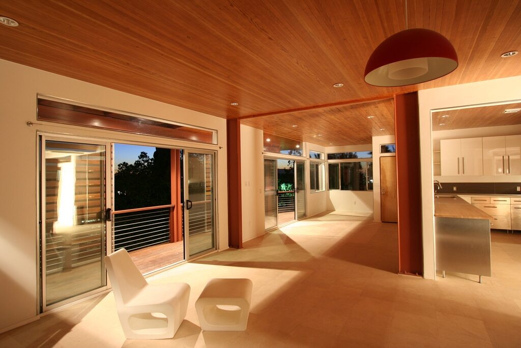Ceiling Douglas Fir wood Trim and Joinery