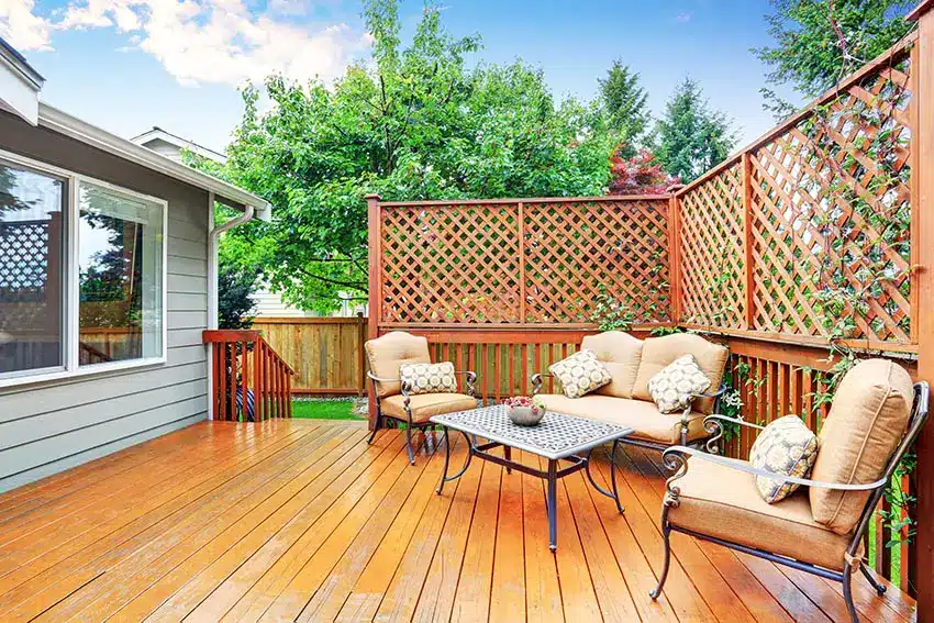 Lattice Wood Fence