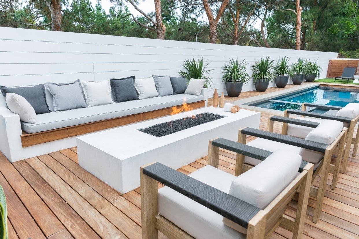Deck with a Fire Pit