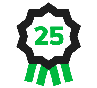 25 Year Warranty 25 Year Warranty